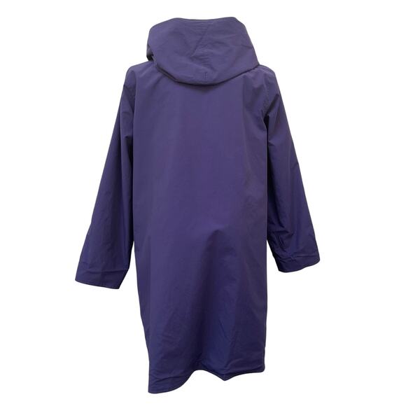 Eileen Fisher Reversible Hooded Jacket Women's Size Petite Large Black Purple - Picture 5 of 6